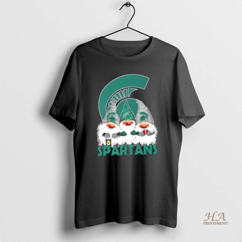Official Michigan State Spartans X Gnomes Xmas Christmas Shirt Hoodie Sweatshirt | PurePodTees.com