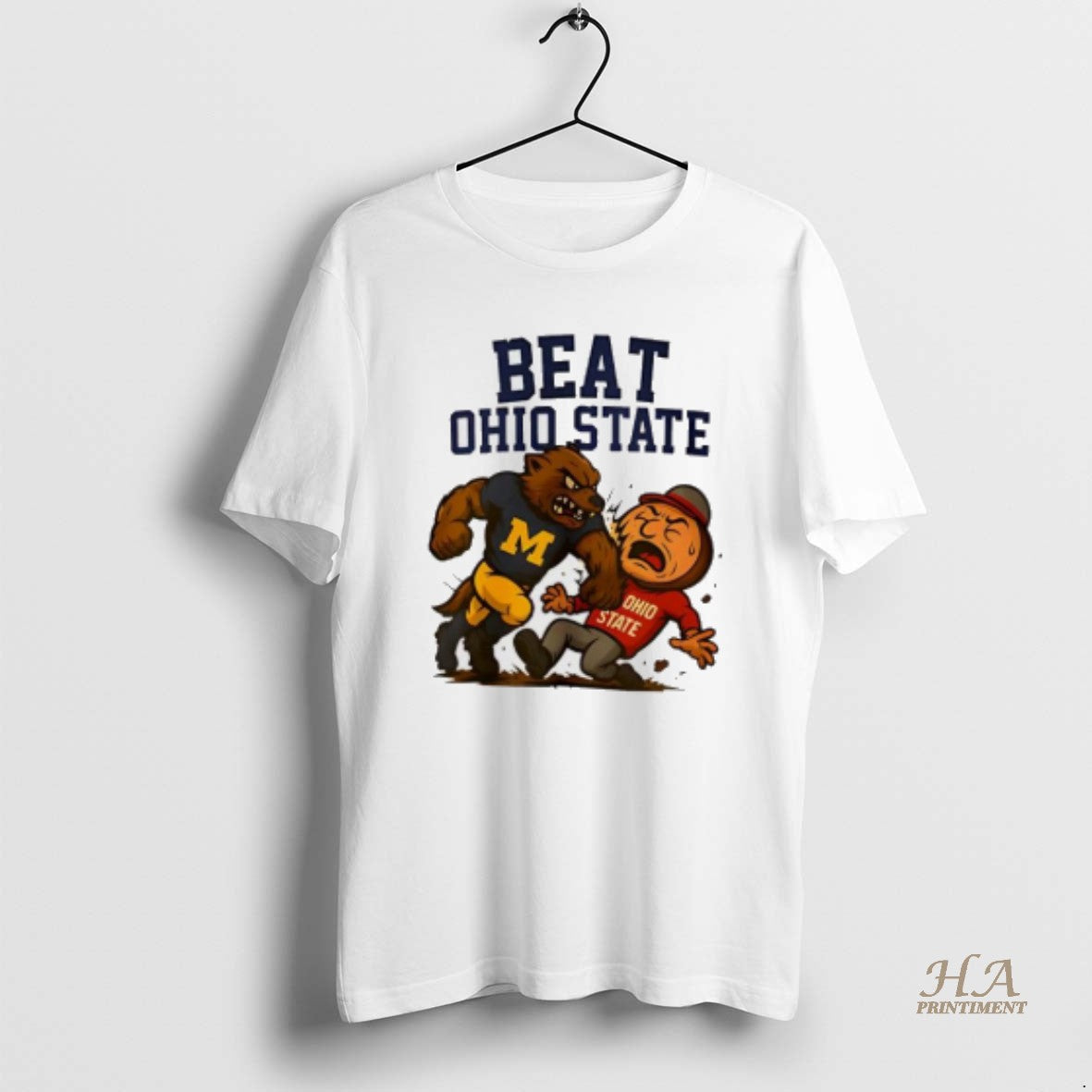 Official Michigan Wolverines Beat Ohio State 2025 Mascot Shirt Hoodie Sweatshirt | PurePodTees.com