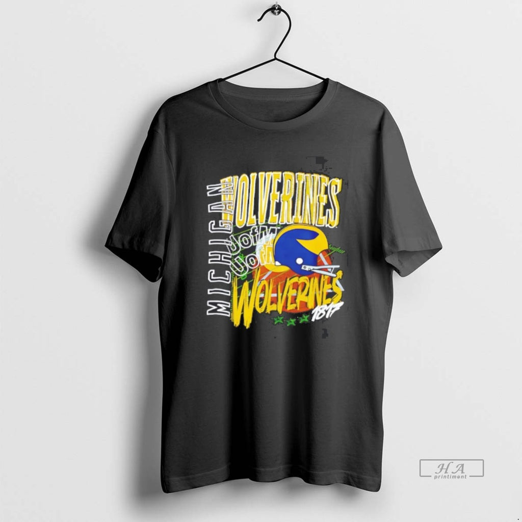 Official Michigan Wolverines Football Since 1817 Logo Vintage Shirt Hoodie Sweatshirt | PurePodTees.com