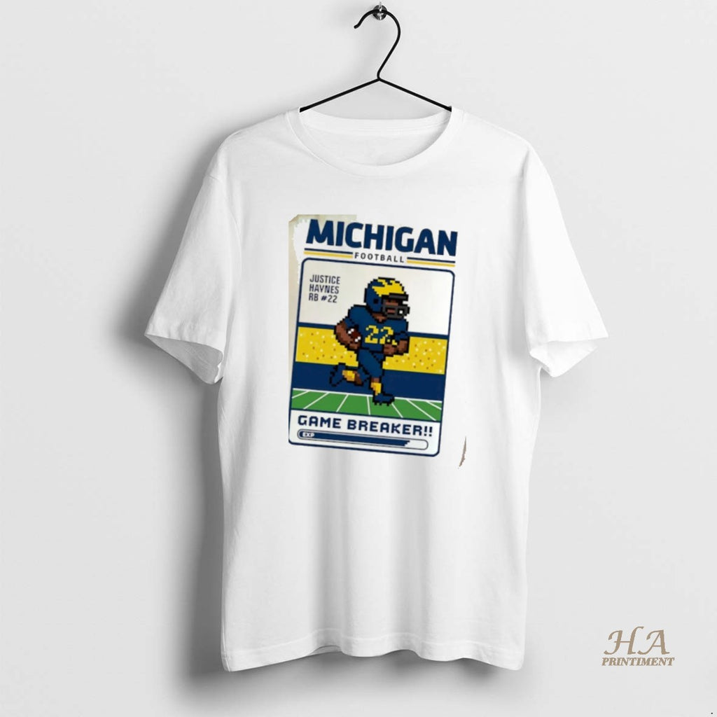 Official Michigan Wolverines Football Justice Haynes Game Breaker Shirt Hoodie Sweatshirt | PurePodTees.com