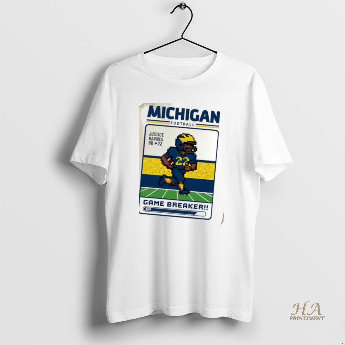 Official Michigan Wolverines Football Justice Haynes Game Breaker Shirt Hoodie Sweatshirt | PurePodTees.com