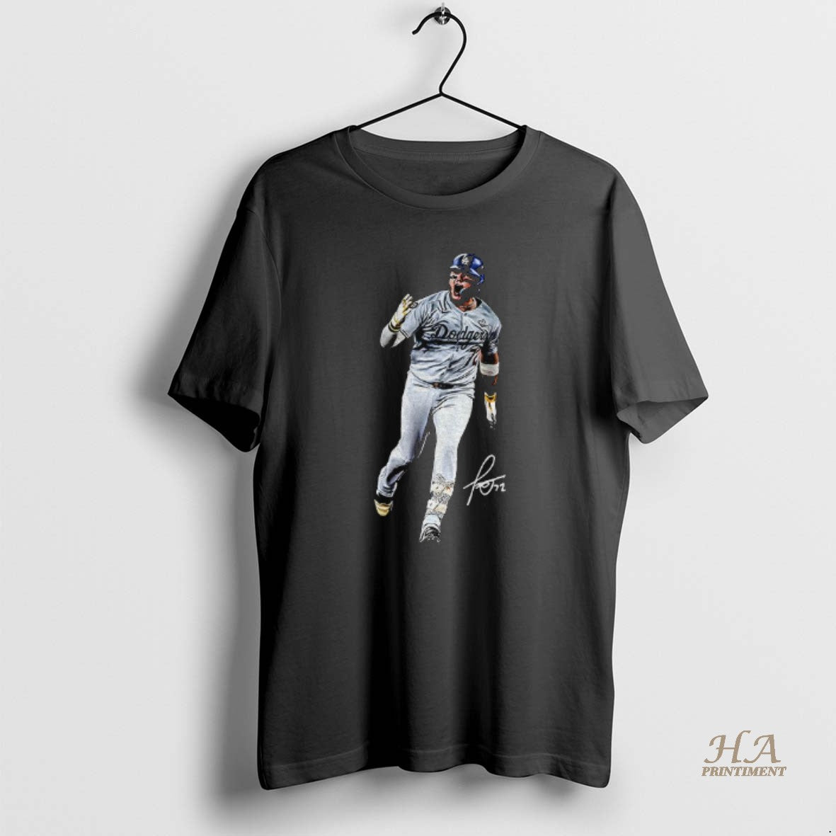 Official Miguel Rojas Running Los Angeles Dodgers Mlb Baseball Signature Shirt Hoodie Sweatshirt | PurePodTees.com