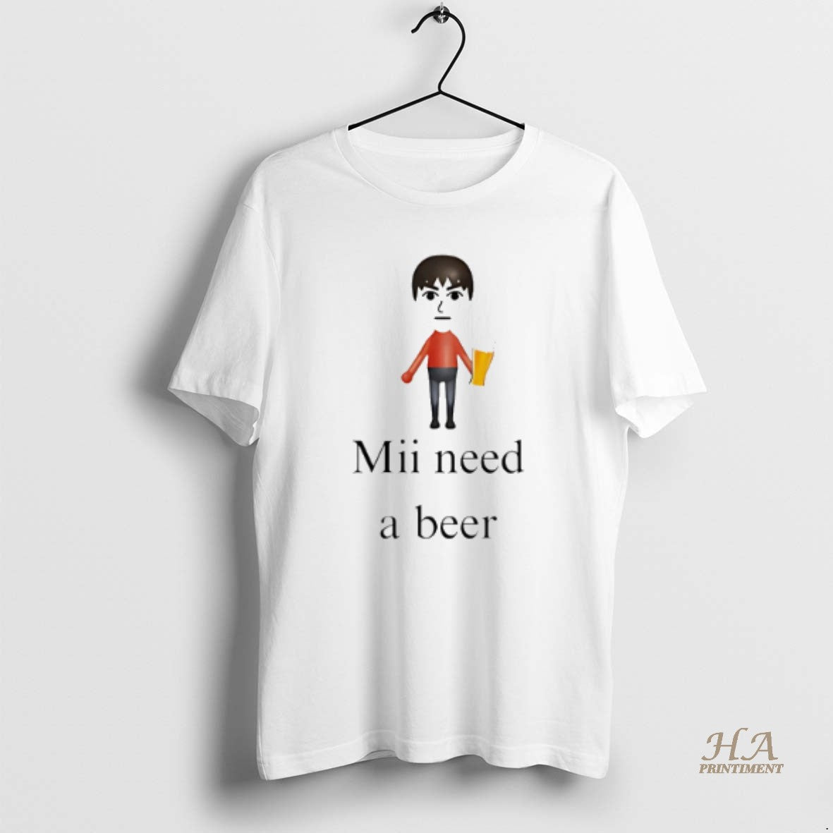 Official Mii Need A Beer Cartoon Shirt Hoodie Sweatshirt | PurePodTees.com