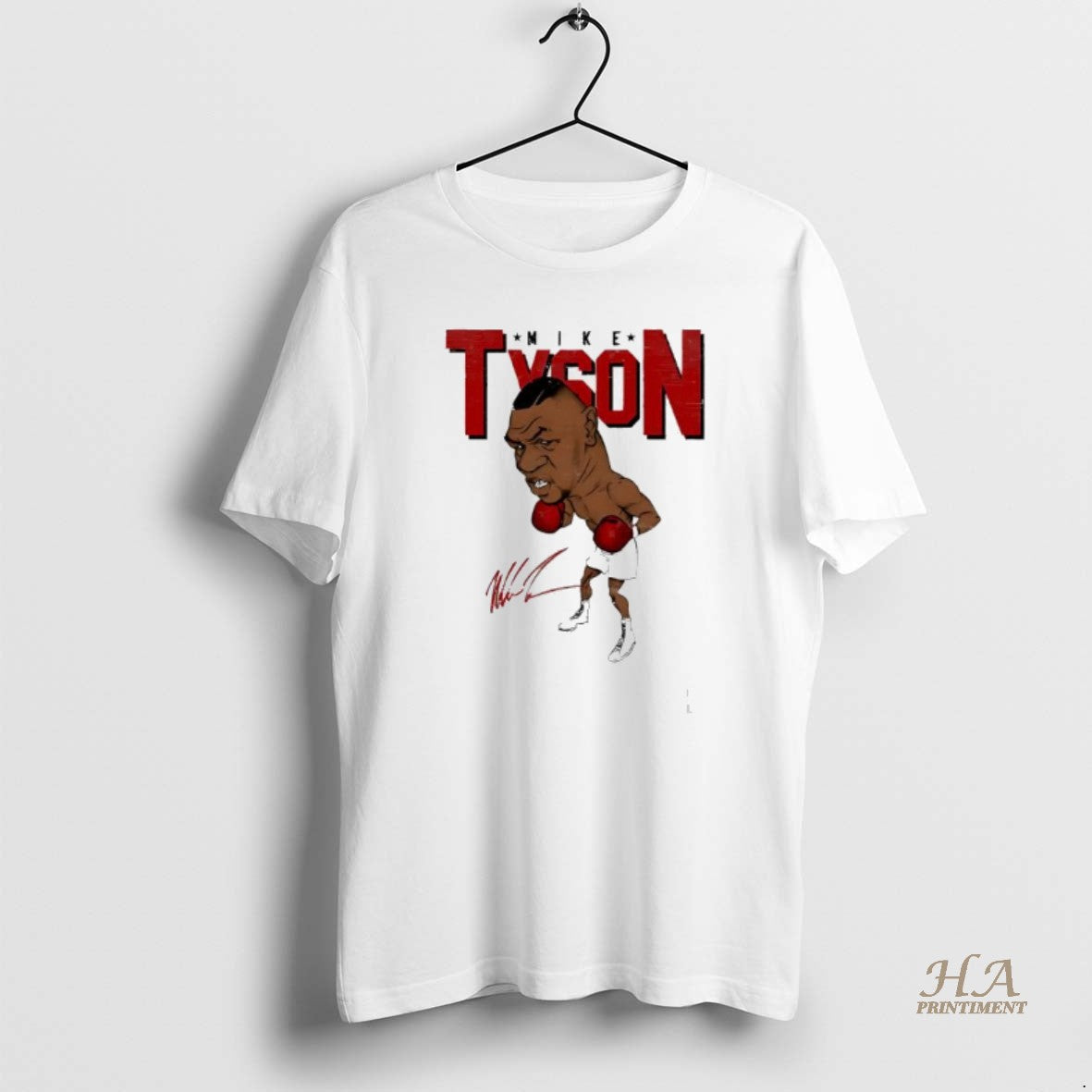 Official Mike Tyson Cartoon Signature Shirt Hoodie Sweatshirt | PurePodTees.com