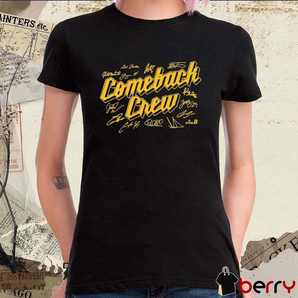 Milwaukee Brewers Baseball Comeback Crew MLB 2026 Signatures t-shirt