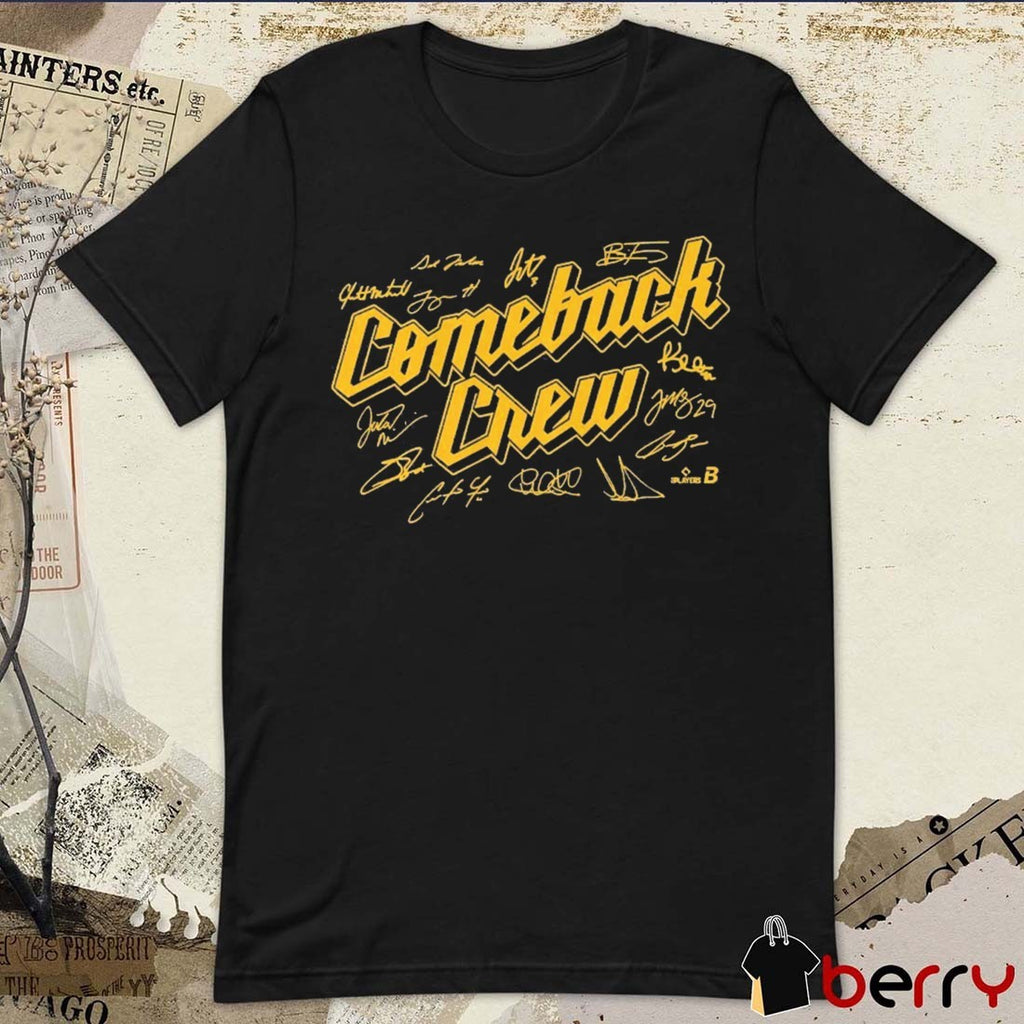 Milwaukee Brewers Baseball Comeback Crew MLB 2026 Signatures t-shirt
