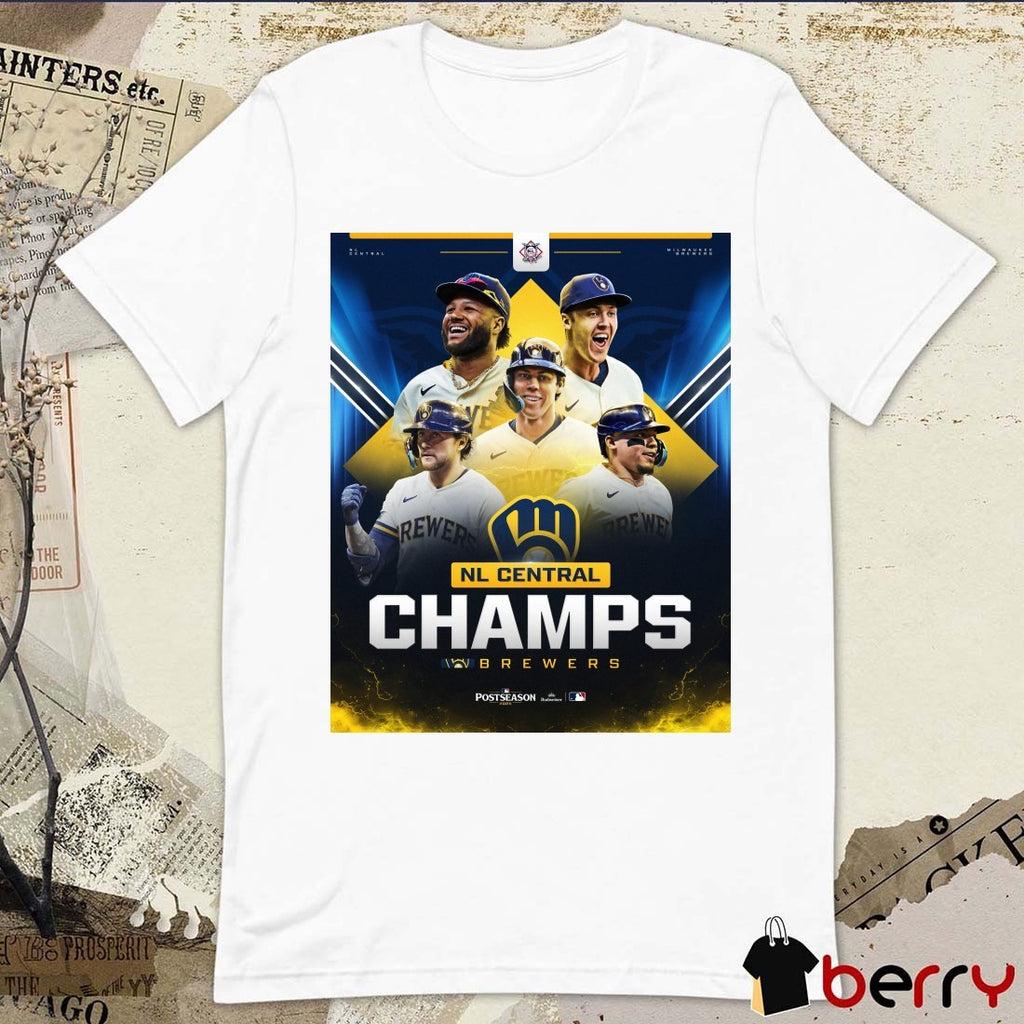 Milwaukee Brewers Baseball MLB 2026 NL Central Champions Postseason Poster t-Shirt