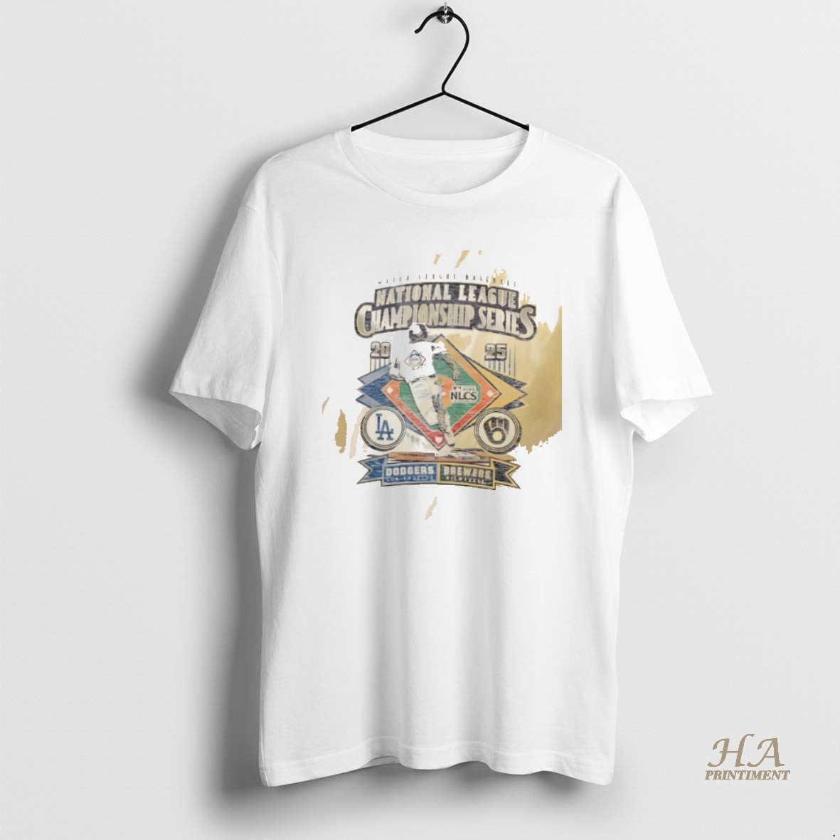 Official Milwaukee Brewers Vs La Dodgers 2025 Nlcs Match Up Dueling Shirt Hoodie Sweatshirt | PurePodTees.com