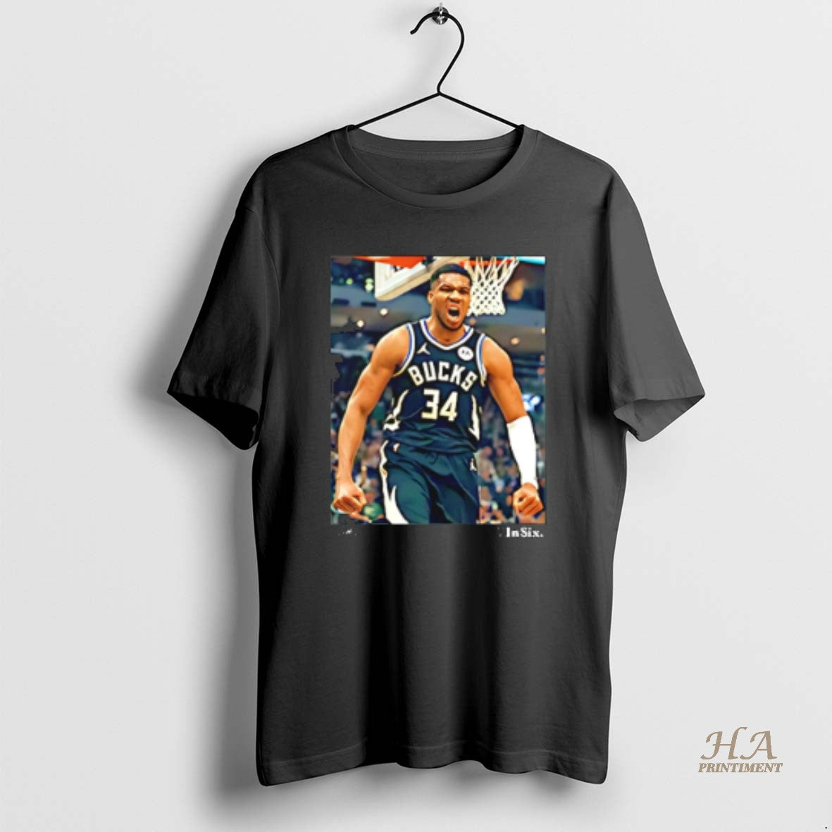 Official Milwaukee Bucks In Six Giannis Antetokounmpo Shirt Hoodie Sweatshirt | PurePodTees.com