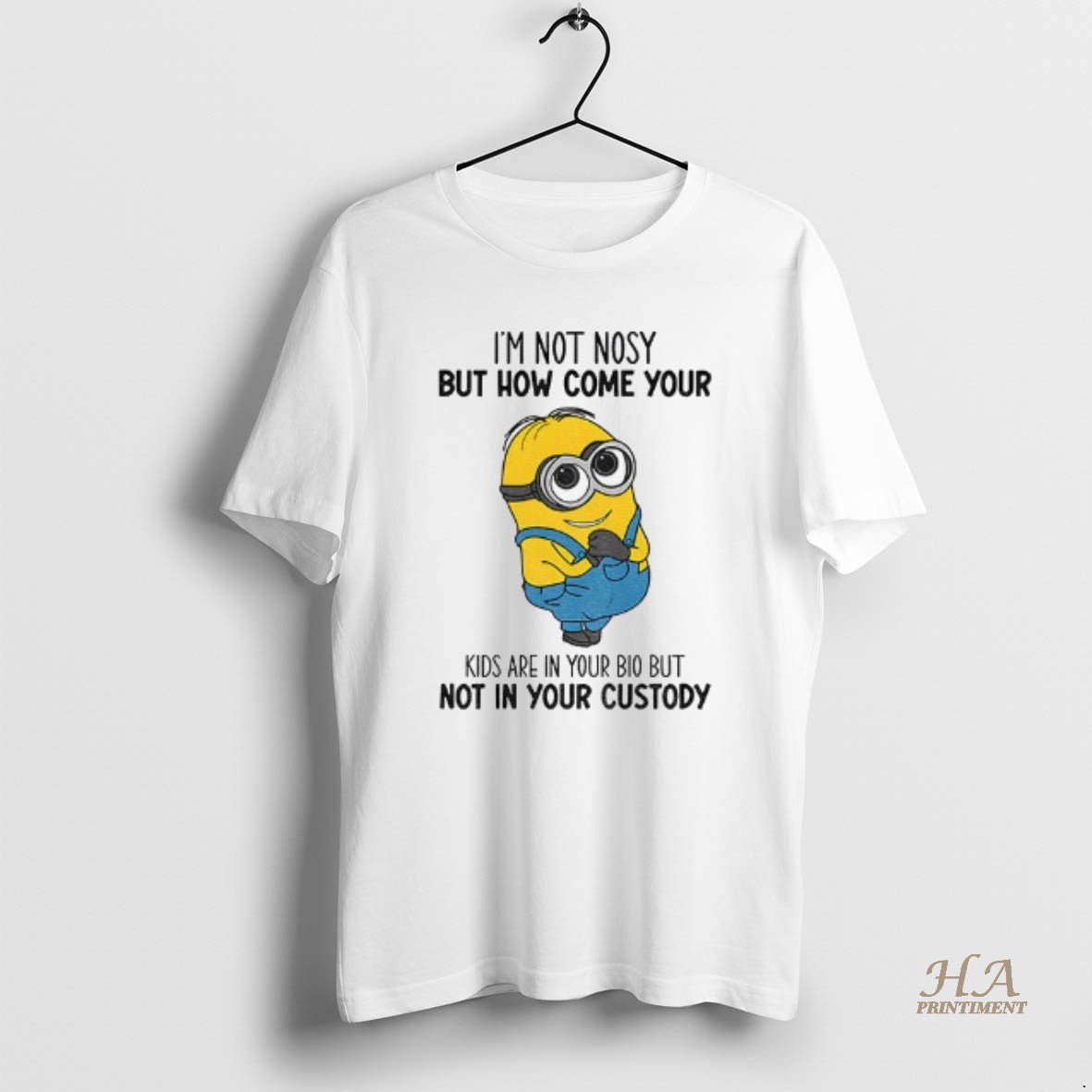 Official Minion Im Not Nosy But How Come Your Kids Are In Your Bio But Shirt Hoodie Sweatshirt | PurePodTees.com