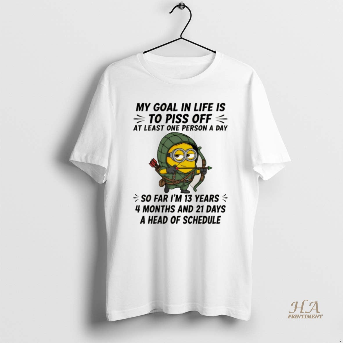 Official Minion My Goal In Life Is To Piss Off At Least One Person Shirt Hoodie Sweatshirt | PurePodTees.com