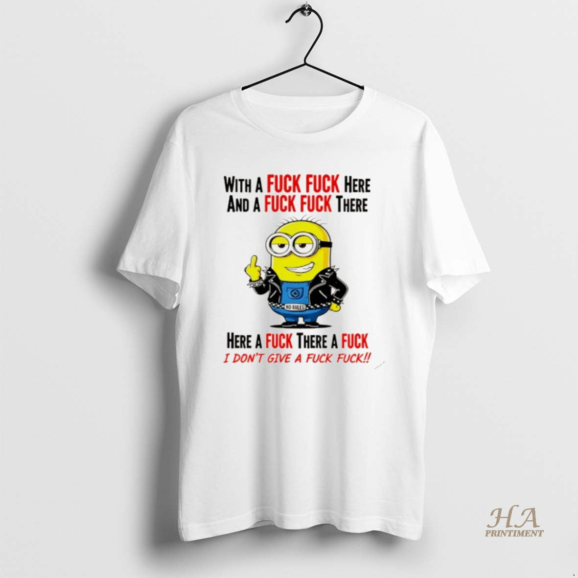 Official Minion With A Fck Fck Here And A Fck Fck There Christmas Shirt Hoodie Sweatshirt | PurePodTees.com