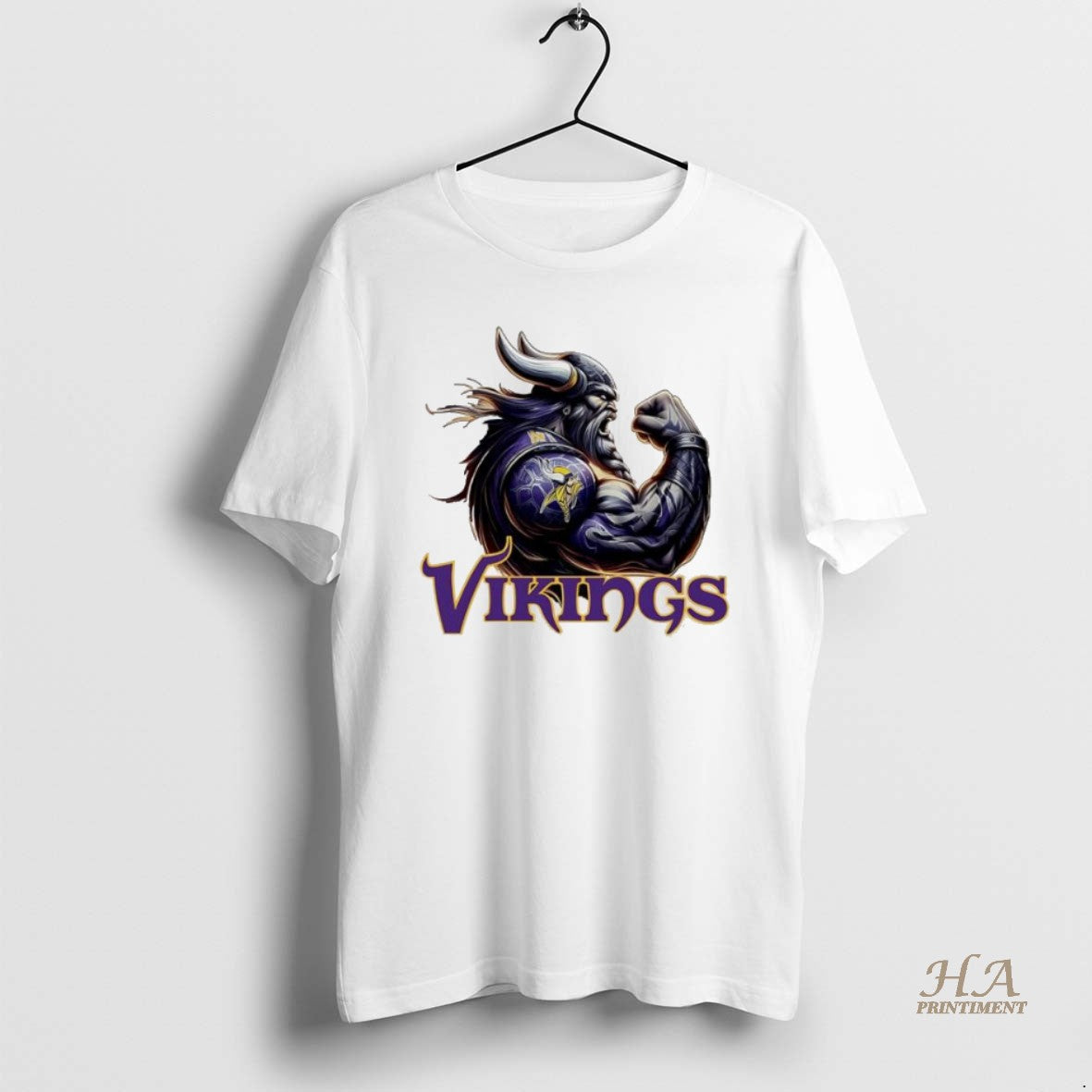 Official Minnesota Vikings Strong Logo Shirt Hoodie Sweatshirt | PurePodTees.com