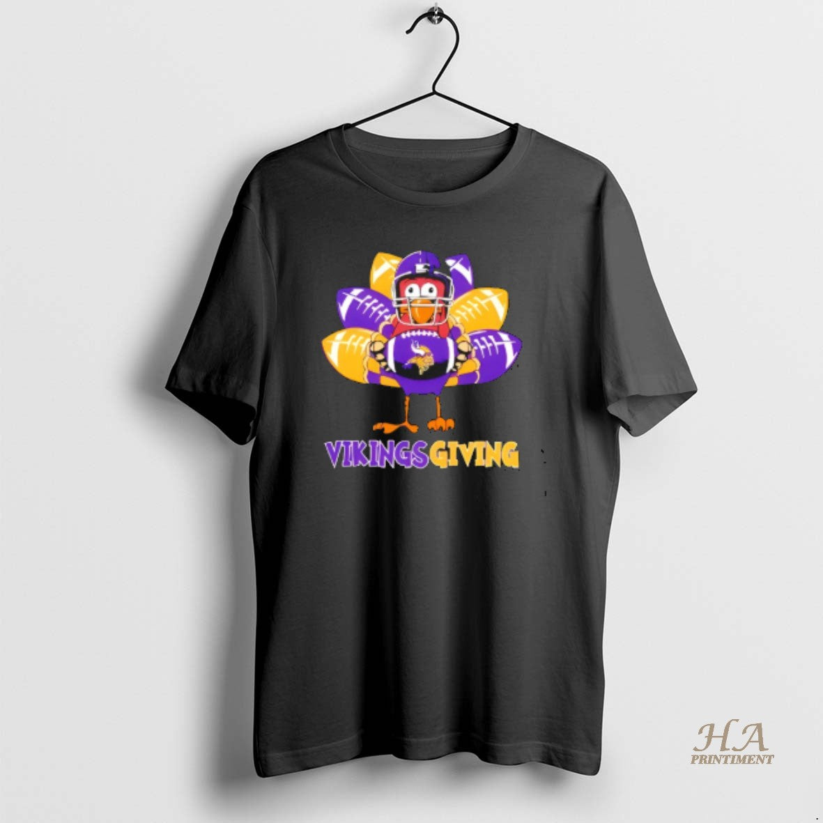 Official Minnesota Vikings Thanksgiving Turkey Shirt Hoodie Sweatshirt | PurePodTees.com
