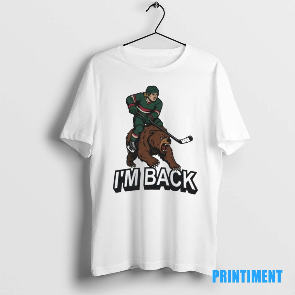 Official Minnesota Wild Hockey Im Back Tee Sweater