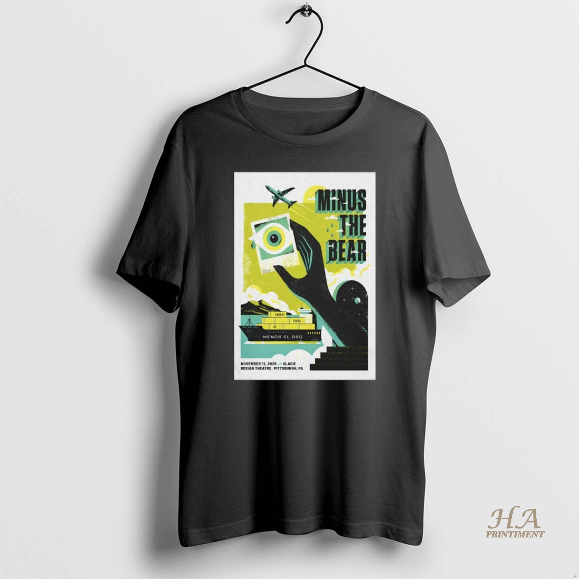 Official Minus The Bear Mckees Rocks November 11 2025 Roxian Theatre Pittsburgh Pa Shirt Hoodie Sweatshirt | PurePodTees.com