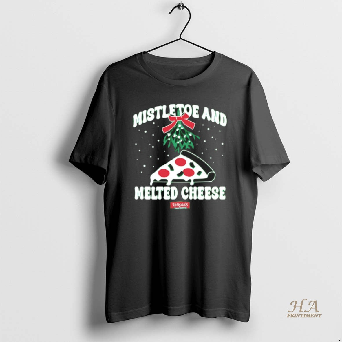 Official Mistletoe And Melted Cheese Larosas Christmas 2025 Shirt Hoodie Sweatshirt | PurePodTees.com