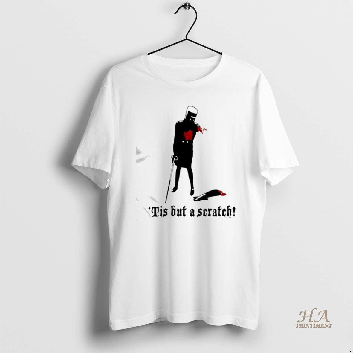 Official Monty Python Black Knight Tis But A Scratch Shirt Hoodie Sweatshirt | PurePodTees.com