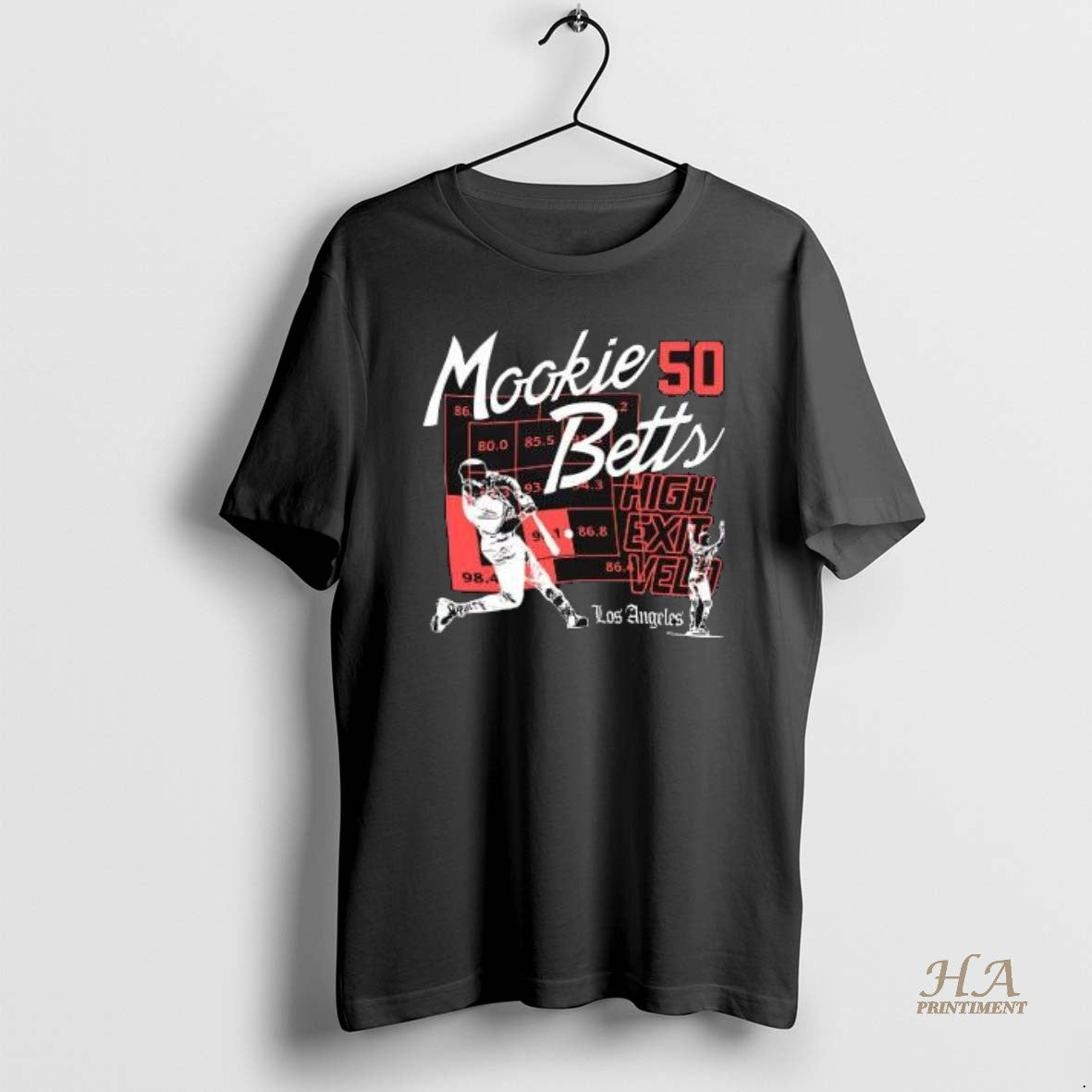 Official Mookie Betts 50 High Exit Velocity Shirt Hoodie Sweatshirt | PurePodTees.com