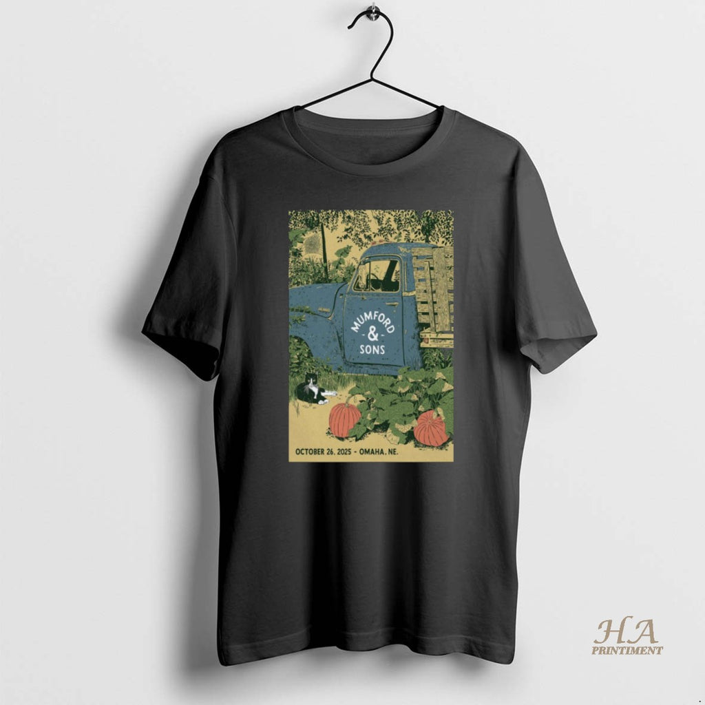 Official Mumford Sons Show Omaha Ne October 26 2025 Shirt Hoodie Sweatshirt | PurePodTees.com