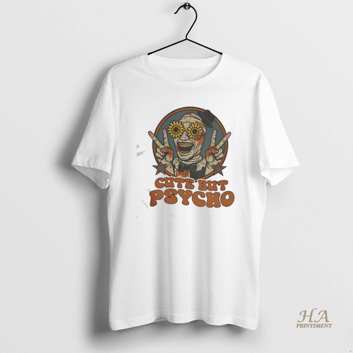 Official Mummy Hello Cute But Psycho Funny Shirt Hoodie Sweatshirt | PurePodTees.com