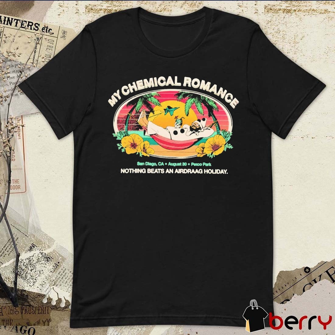 My Chemical Romance San Diego CA Petco Park August 30 2026 Nothing Beats An Airdraag Holiday t-shirt
