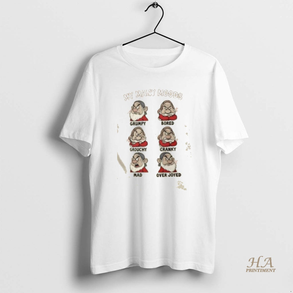 Official My Many Moods Grumpy Mood Chart Shirt Hoodie Sweatshirt | PurePodTees.com