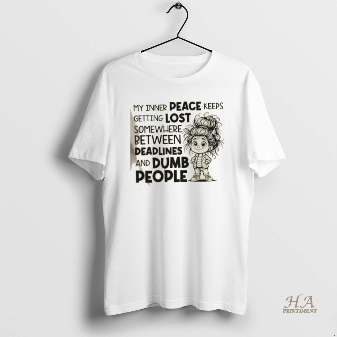 Official My Inner Peace Keeps Getting Lost Somewhere Between Deadlines And Dumb People Shirt Hoodie Sweatshirt