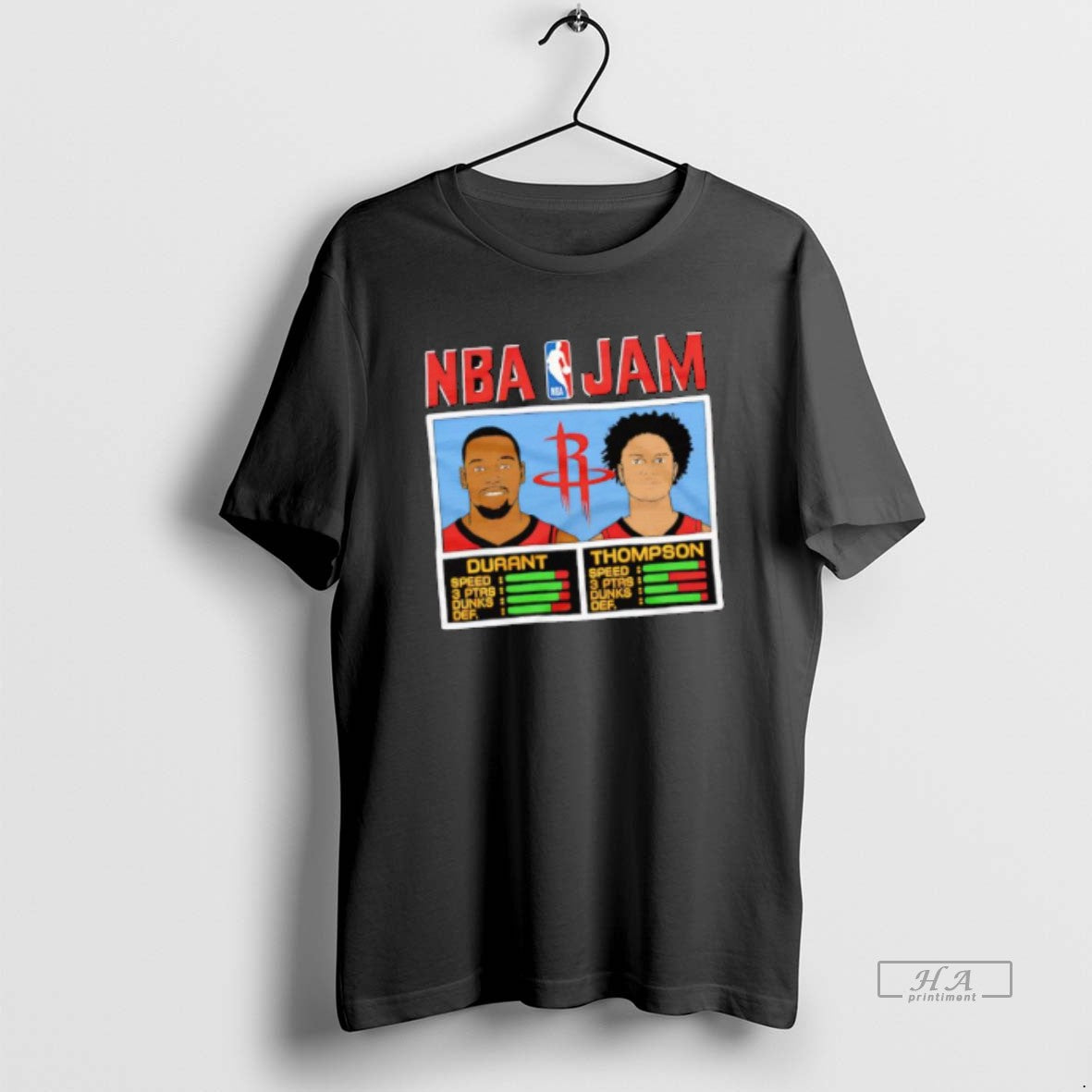 Official Nba Jam Kevin Durant And Klay Thompson Houston Rockets Graphic Shirt Hoodie Sweatshirt | PurePodTees.com