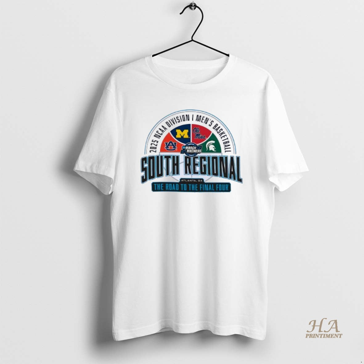 Official Ncaa Di Mens Basketball South Regional Atlanta 2025 The Road To The Final Four Shirt Hoodie Sweatshirt