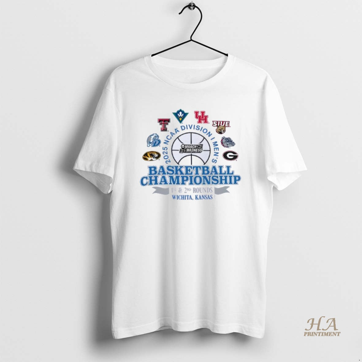 Official Ncaa Division I Mens Basketball Championship 1st And 2nd Rounds 2025 Wichita Kansas Shirt Hoodie Sweatshirt