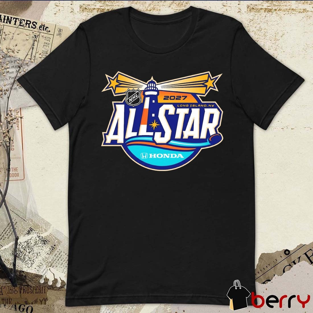 NHL Reveals 2027 All-Star Weekend Long Island NY Logo t-shirt