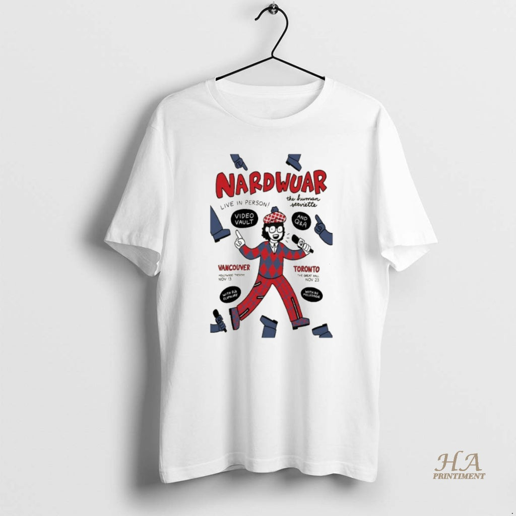 Official Nardwuar The Great Hall Toronto Ca Nov 23 2025 Shirt Hoodie Sweatshirt | PurePodTees.com