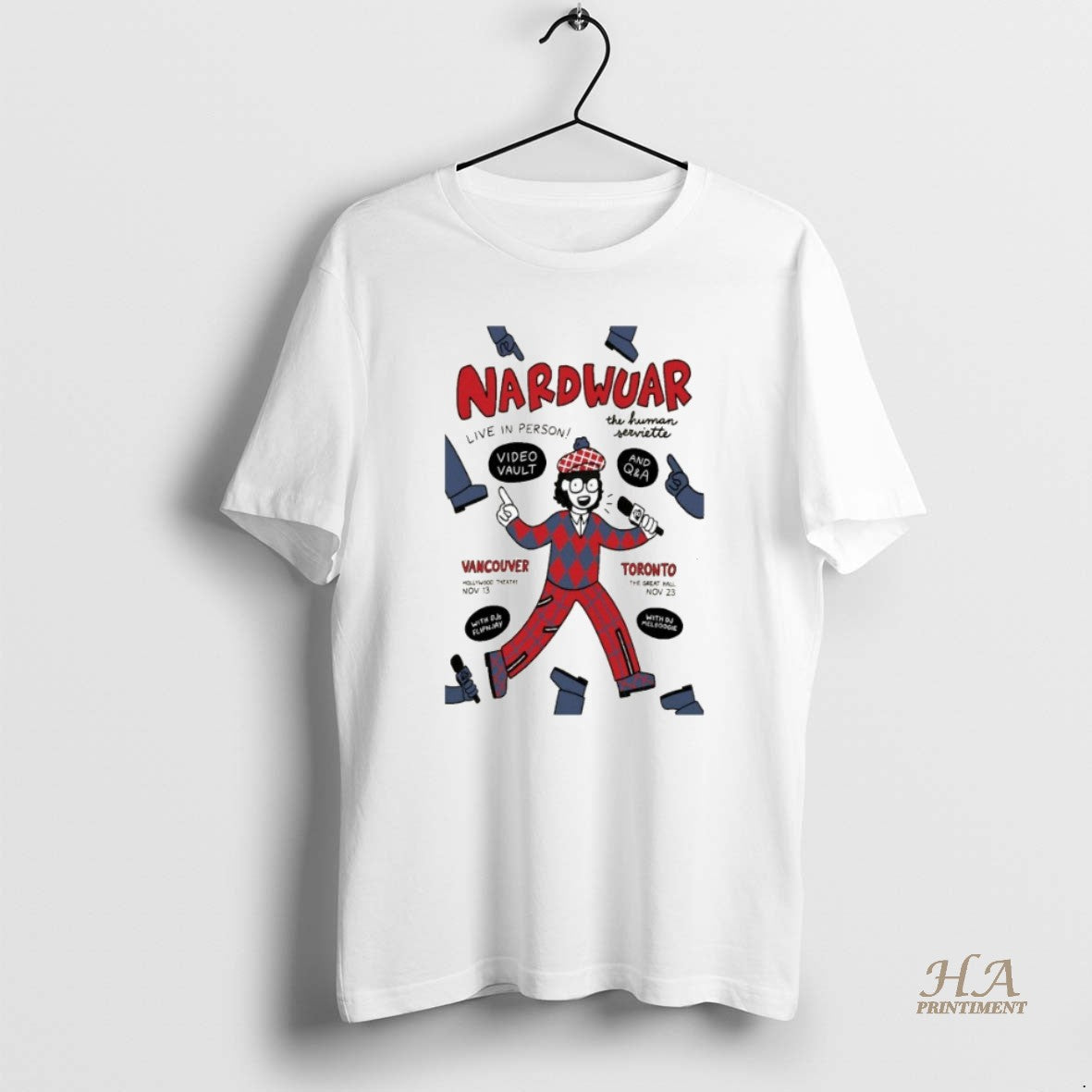 Official Nardwuar The Great Hall Toronto Ca Nov 23 2025 Shirt Hoodie Sweatshirt | PurePodTees.com