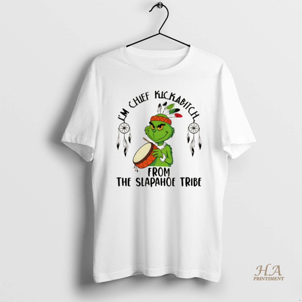 Official Native Grinch Funny Im Chief Kickabitch From The Slapahoe Tribe Christmas Shirt Hoodie Sweatshirt | PurePodTees.com