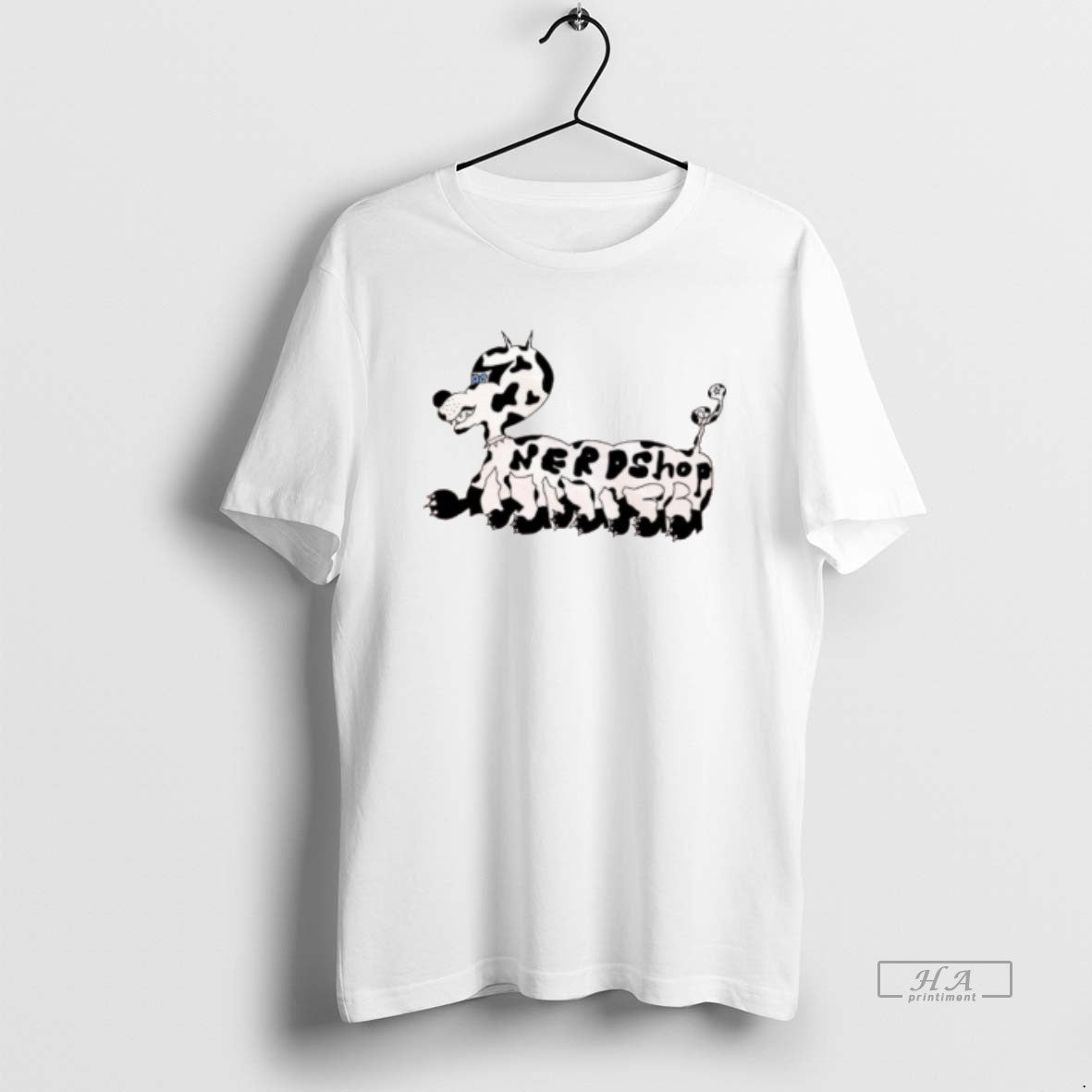 Official Nerd Shop Dog Cow Graphic Shirt Hoodie Sweatshirt | PurePodTees.com