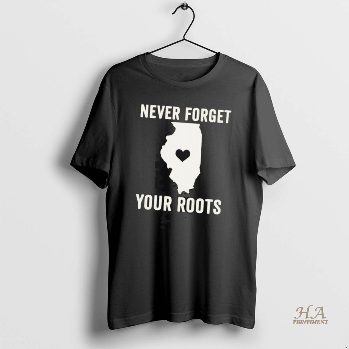 Official Never Forget Your Roots In Illinois Shirt Hoodie Sweatshirt | PurePodTees.com