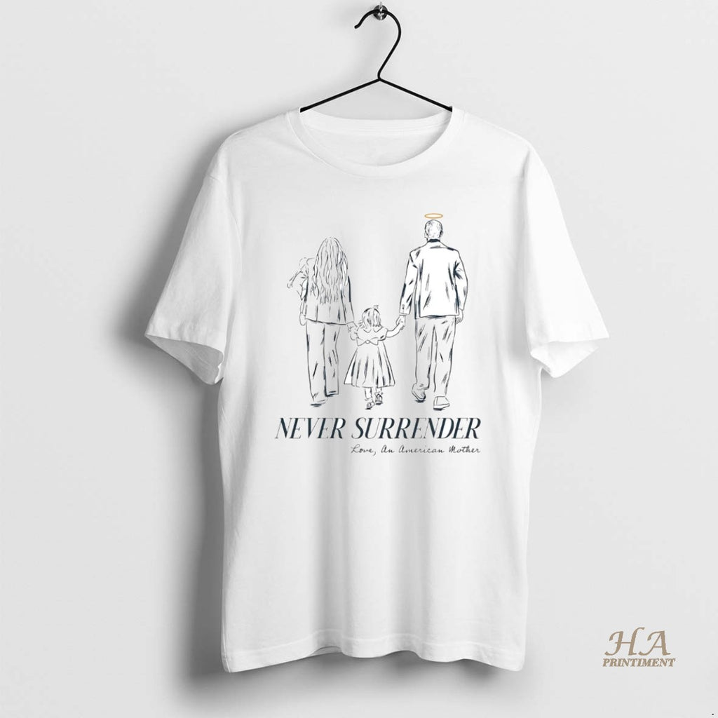 Official Never Surrender Love An American Mother Shirt Hoodie Sweatshirt | PurePodTees.com