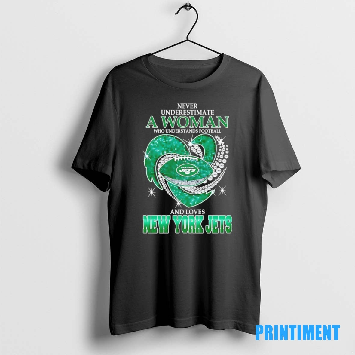 Official Never Underestimate A Woman Who Understands Football And Loves New York Jets Football Heart Shirt Hoodie Sweatshirt