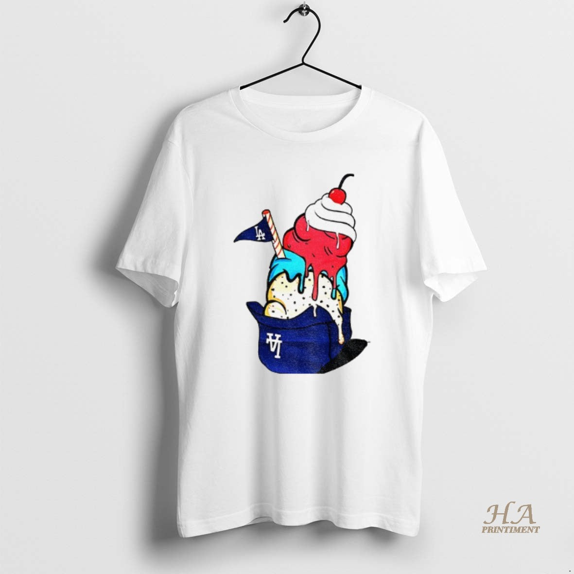 Official New Era Ice Cream Los Angeles Dodgers Baseball Mlb World Series 2025 Shirt Hoodie Sweatshirt | PurePodTees.com