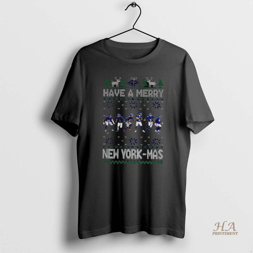 Official New York Giants Football Have A Merry New York Mas Merry Christmas Shirt Hoodie Sweatshirt | PurePodTees.com