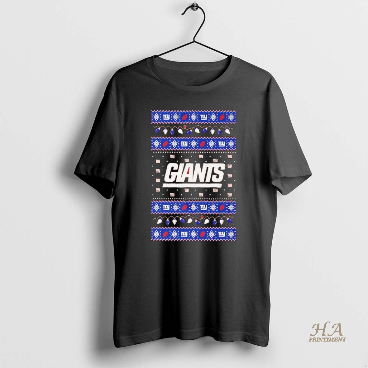 Official New York Giants Ugly Christmas Light Shirt Hoodie Sweatshirt | PurePodTees.com