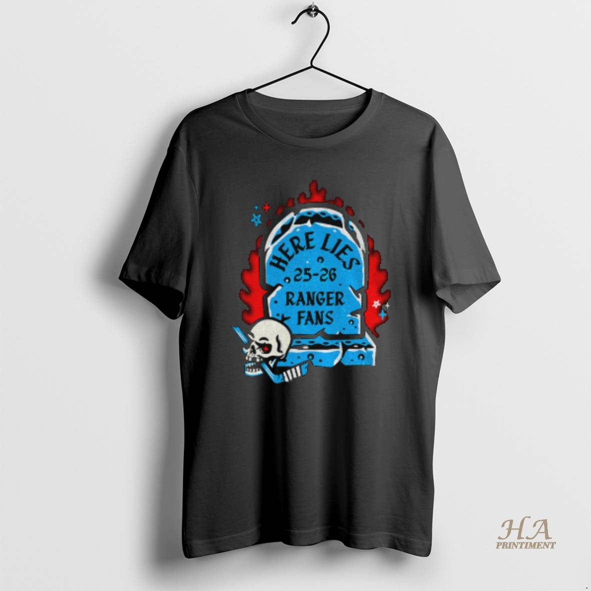 Official New York Rangers Rip Hockey Here Lies 25 26 Ranger Fans Shirt Hoodie Sweatshirt | PurePodTees.com