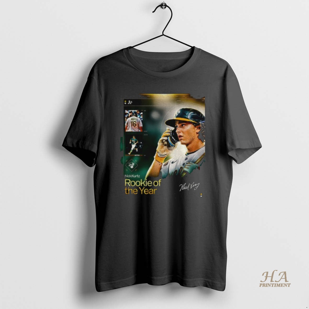 Official Nick Kurtz Oakland Athletics Is The American League Rookie Of The Year Shirt Hoodie Sweatshirt | PurePodTees.com