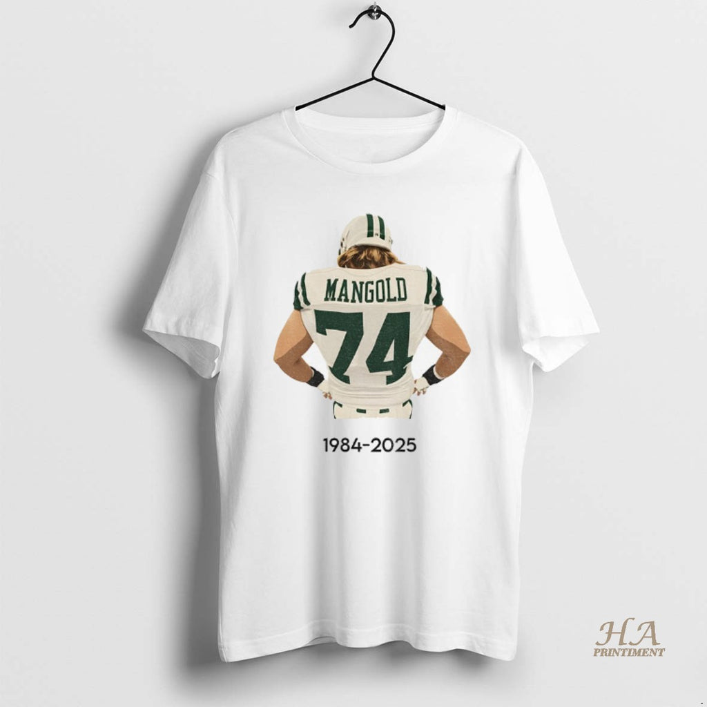 Official Nick Mangold 74 New York Jets Tribute 1984 2025 Football Rip Memories Shirt Hoodie Sweatshirt | PurePodTees.com