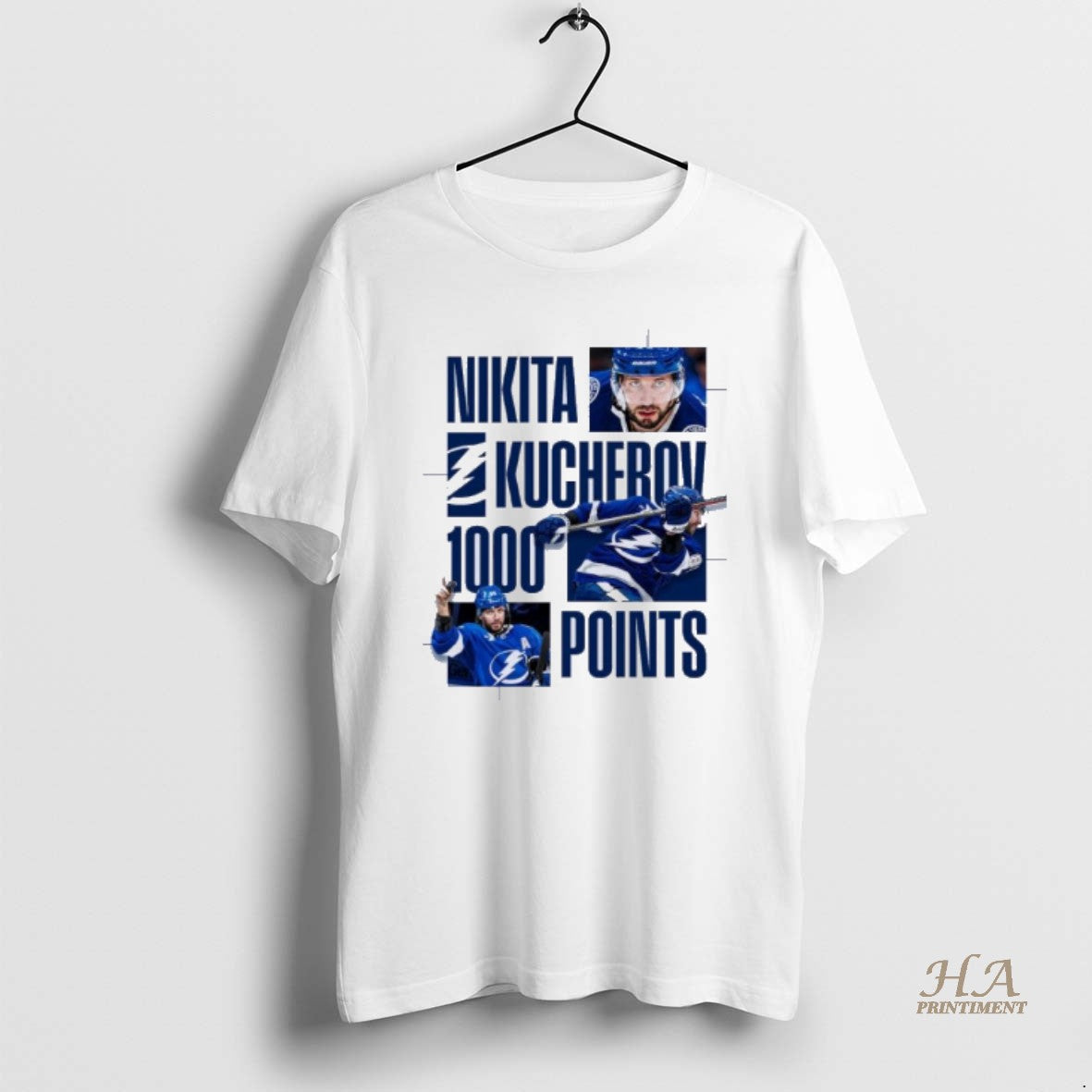 Official Nikita Kucherov 1000 Career Points Shirt Hoodie Sweatshirt | PurePodTees.com