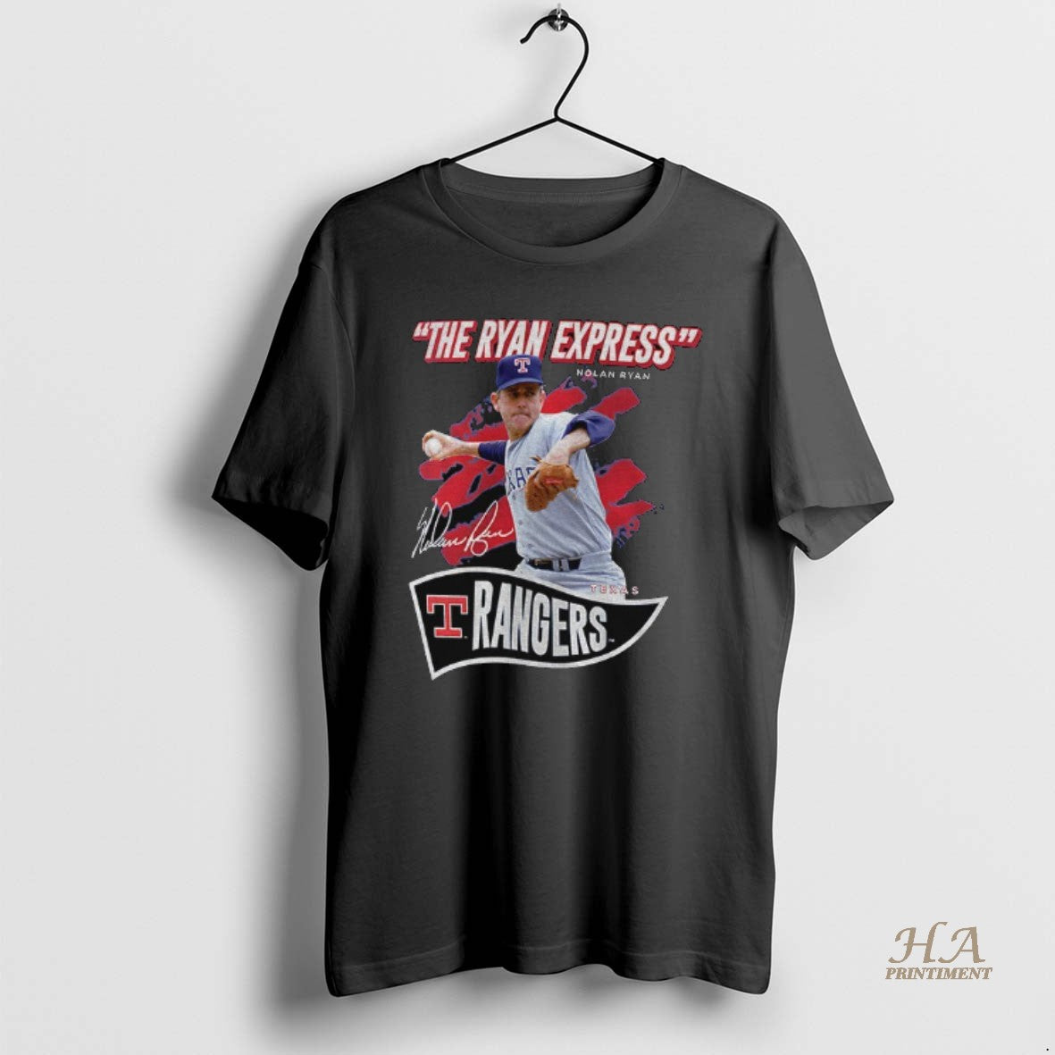 Official Nolan Ryan Texas Rangers The Ryan Express Baseball Player Mlb Signature Shirt Hoodie Sweatshirt | PurePodTees.com