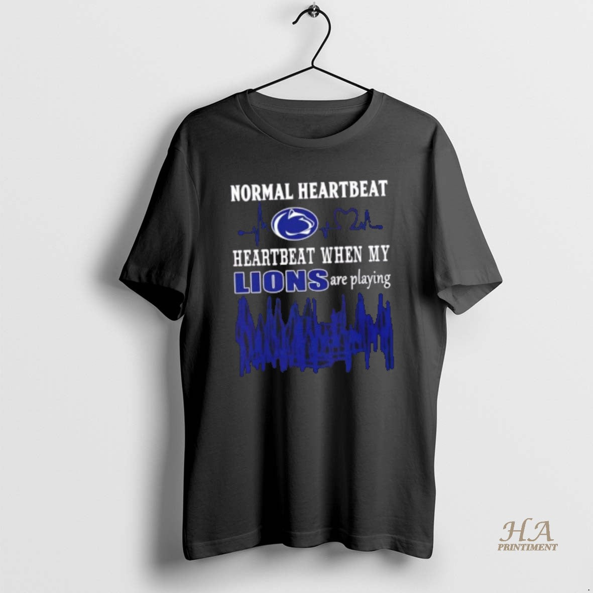 Official Normal Heartbeat Heartbeat When My Penn State Nittany Lions Football Are Playing Shirt Hoodie Sweatshirt