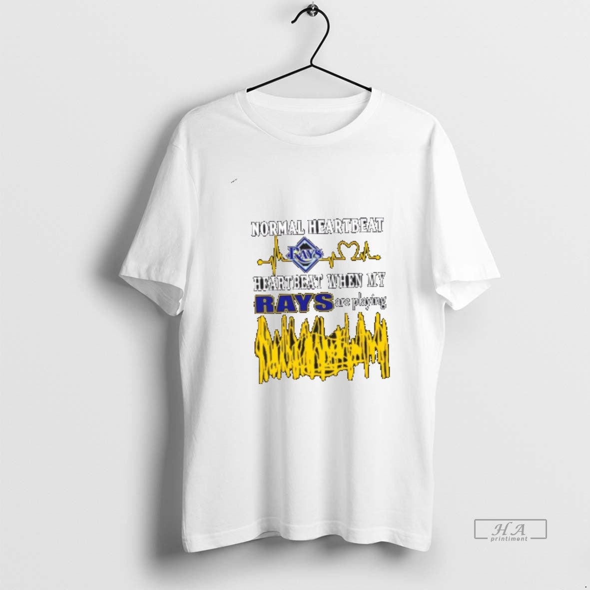 Official Normal Heartbeat Heartbeat When My Tampa Bay Rays Baseball Are Playing Shirt Hoodie Sweatshirt | PurePodTees.com