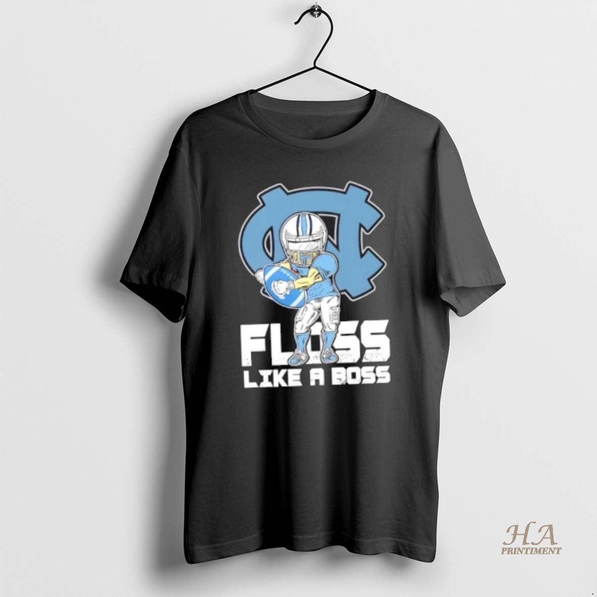 Official North Carolina Tar Heels Football Floss Like A Boss Shirt Hoodie Sweatshirt | PurePodTees.com
